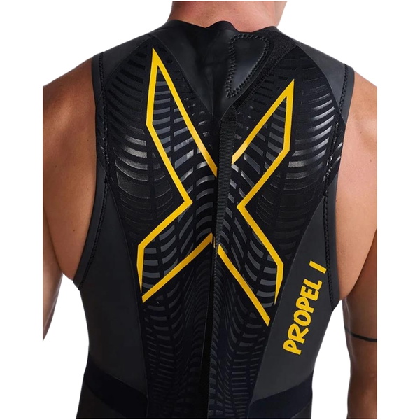2026 2XU Mens Propel P:1 Sleeveless Swim Wetsuit MW4992c - Black / Ambition
